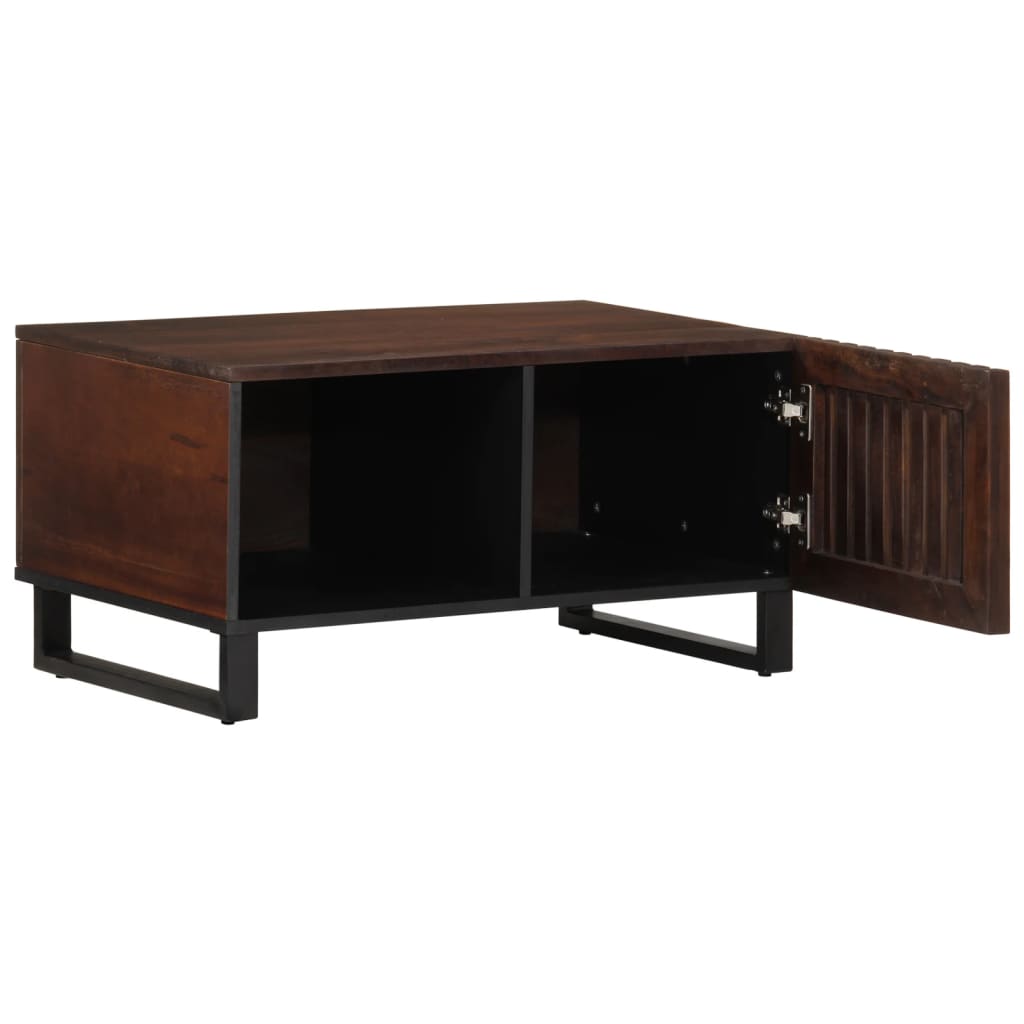 Salontafel 80x51x40 cm massief mangohout bruin