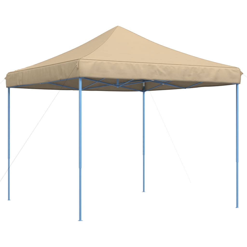 Partytent inklapbaar pop-up 292x292x315 cm beige