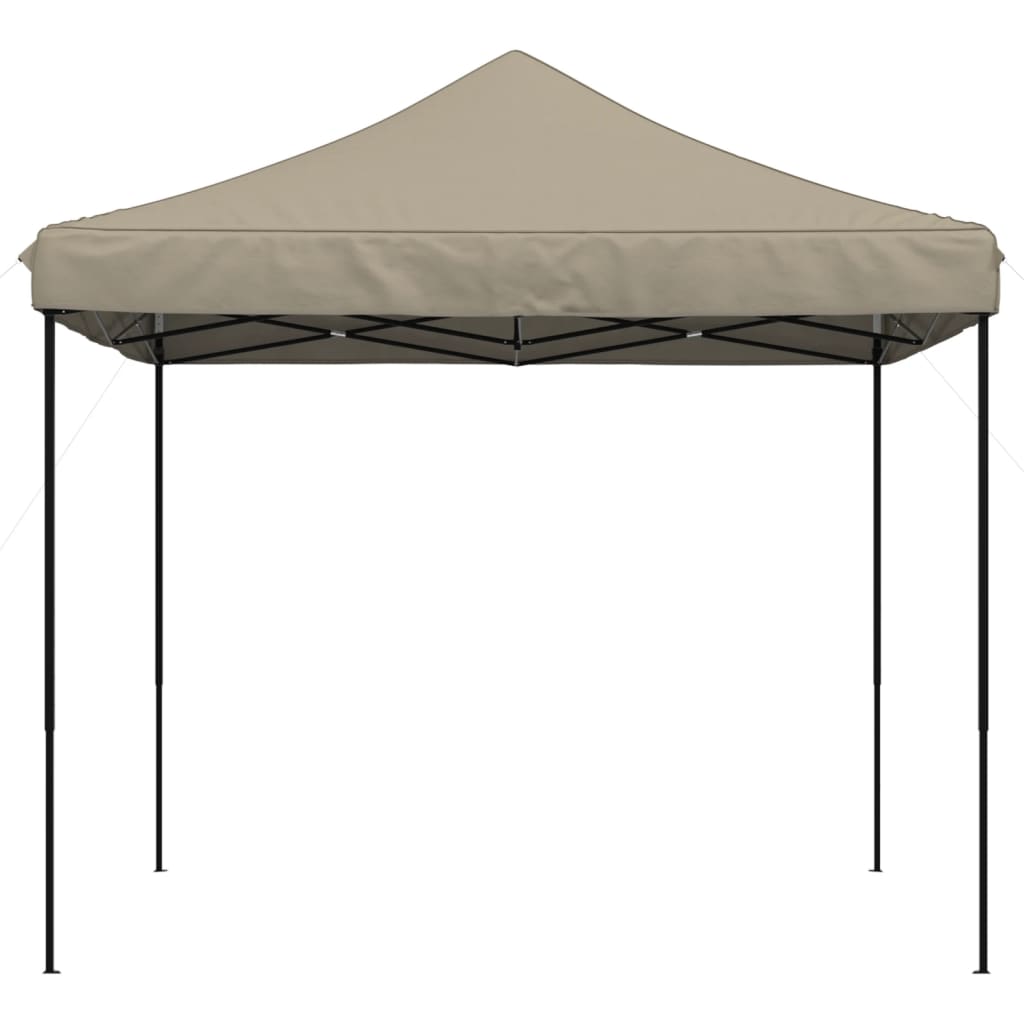 Partytent inklapbaar pop-up 292x292x315 cm taupe