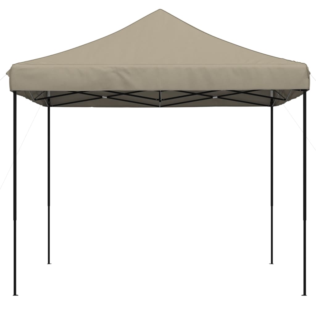 Partytent inklapbaar pop-up 292x292x315 cm taupe