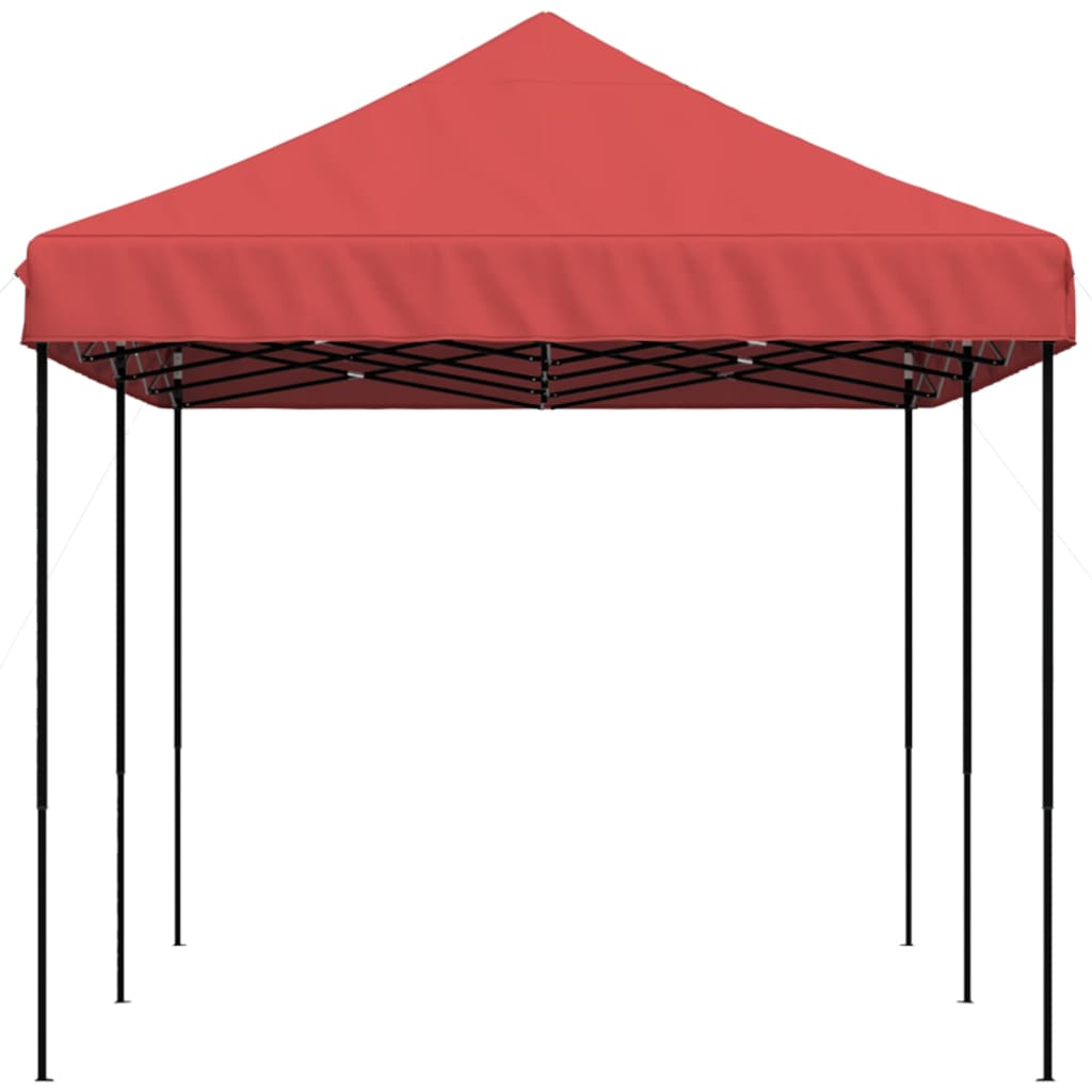 Partytent inklapbaar pop-up 580x292x315 cm bordeauxrood