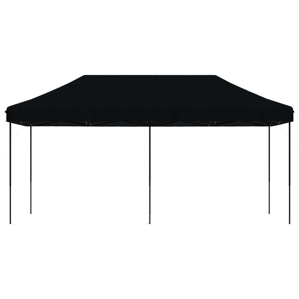 Partytent inklapbaar pop-up 580x292x315 cm zwart