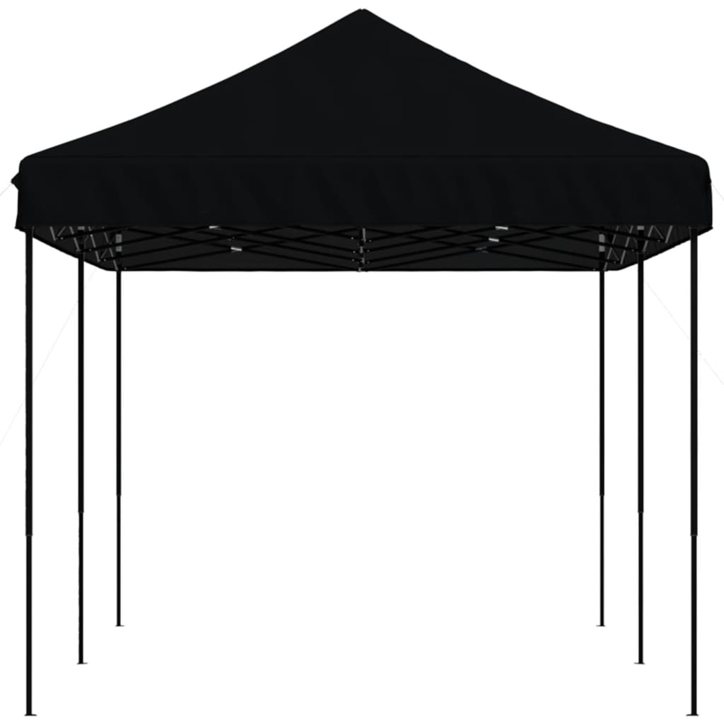 Partytent inklapbaar pop-up 580x292x315 cm zwart