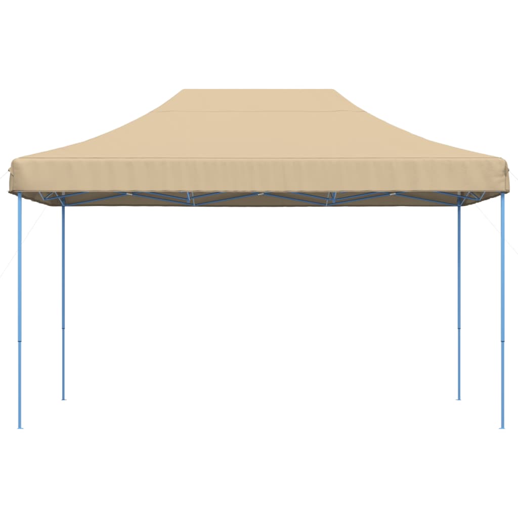 Partytent inklapbaar pop-up 440x292x315 cm beige