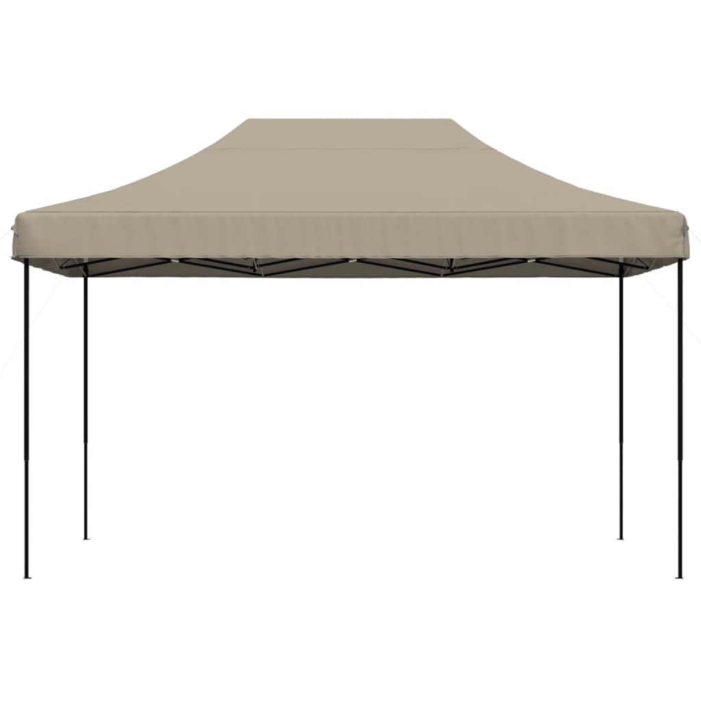 Partytent inklapbaar pop-up 440x292x315 cm taupe