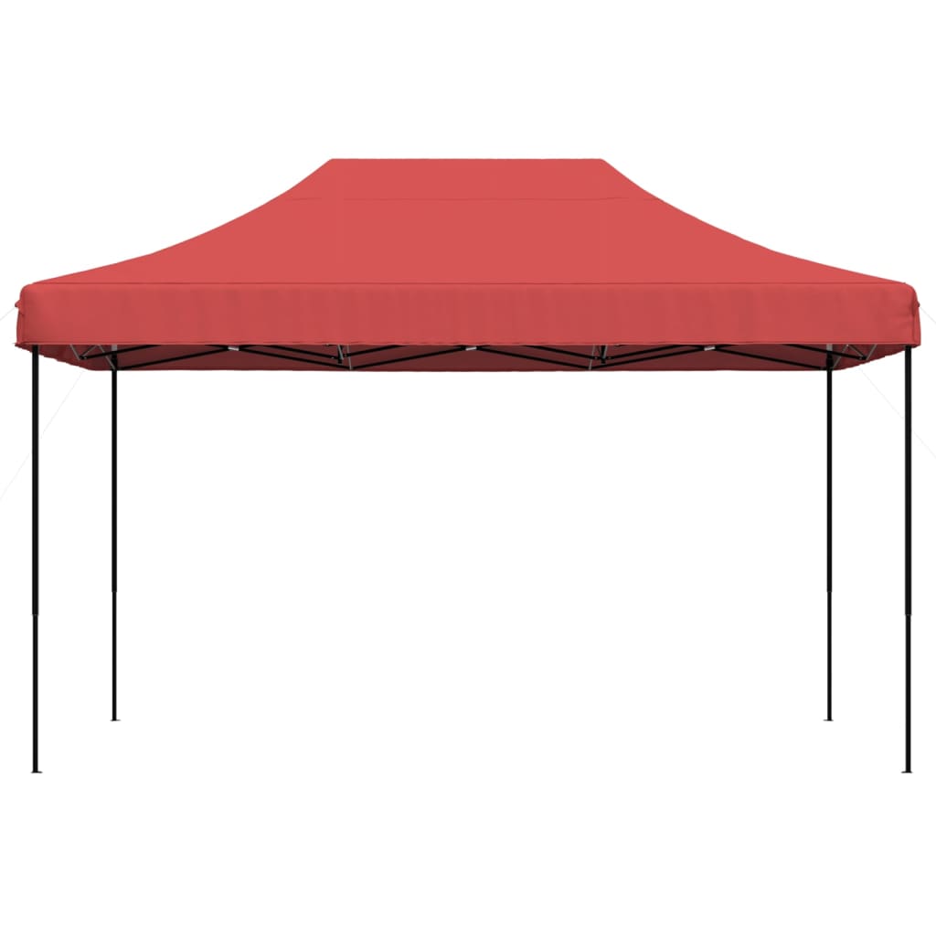 Partytent inklapbaar pop-up 440x292x315 cm bordeauxrood