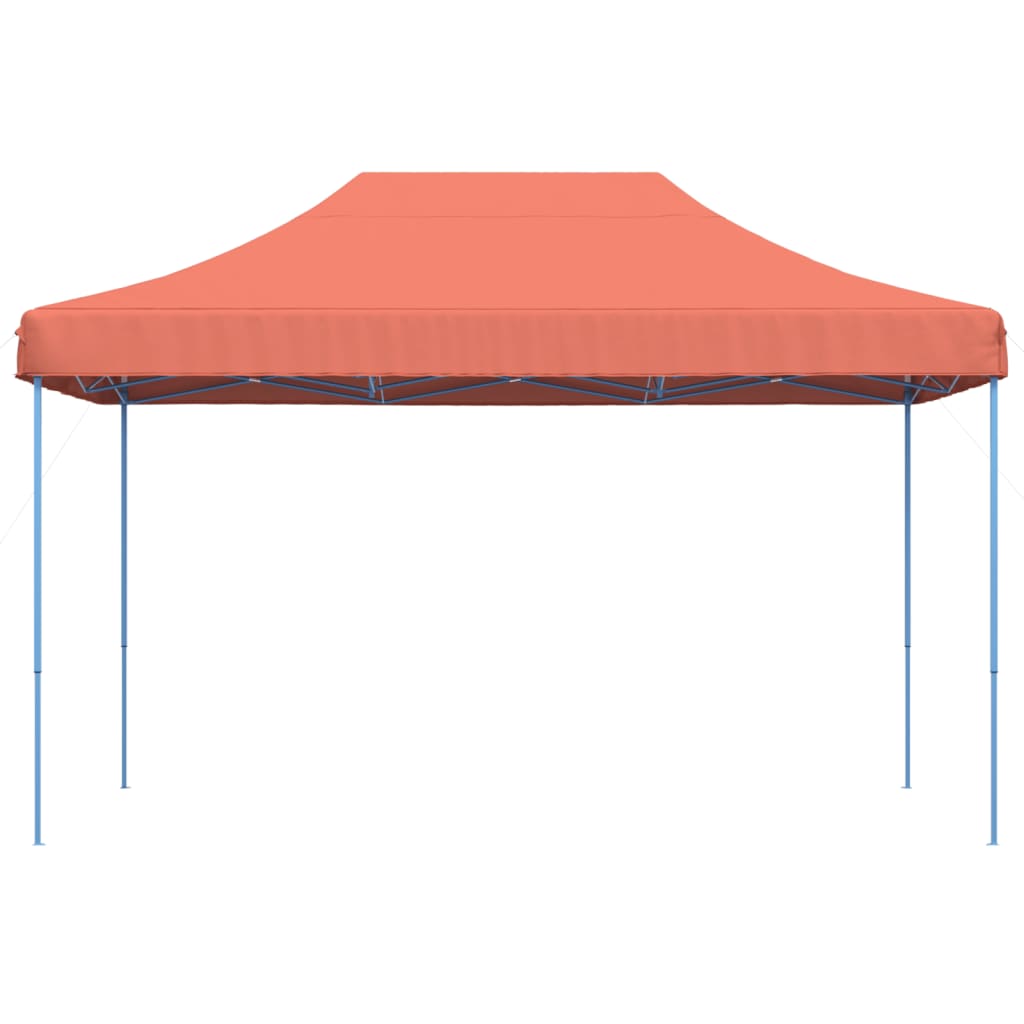 Partytent inklapbaar pop-up 440x292x315 cm terracotta