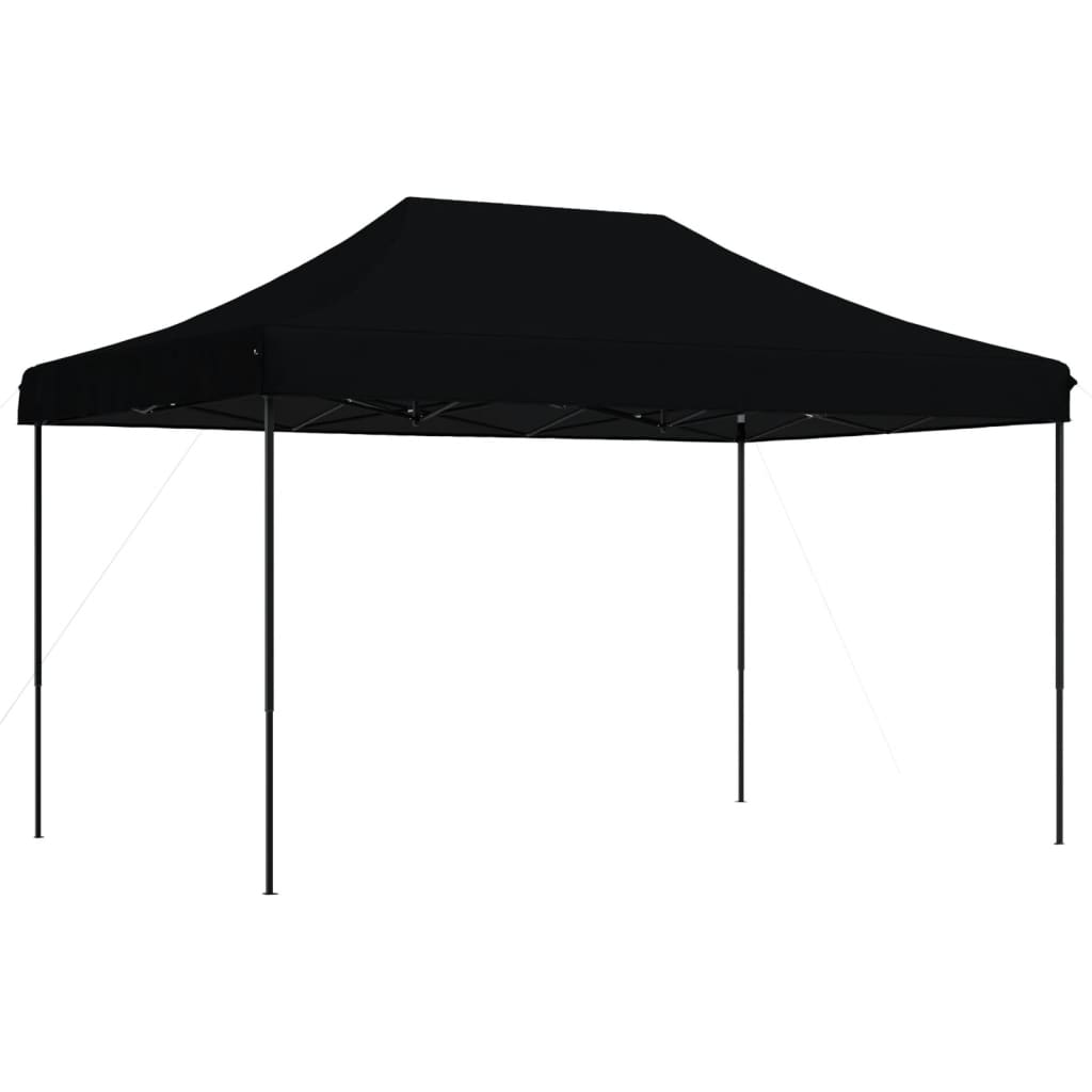 Partytent inklapbaar pop-up 440x292x315 cm zwart