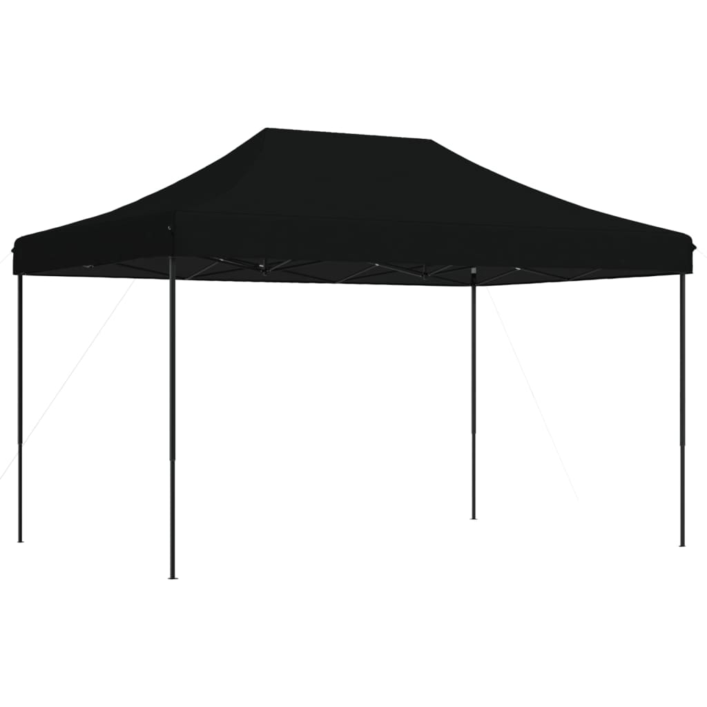 Partytent inklapbaar pop-up 440x292x315 cm zwart