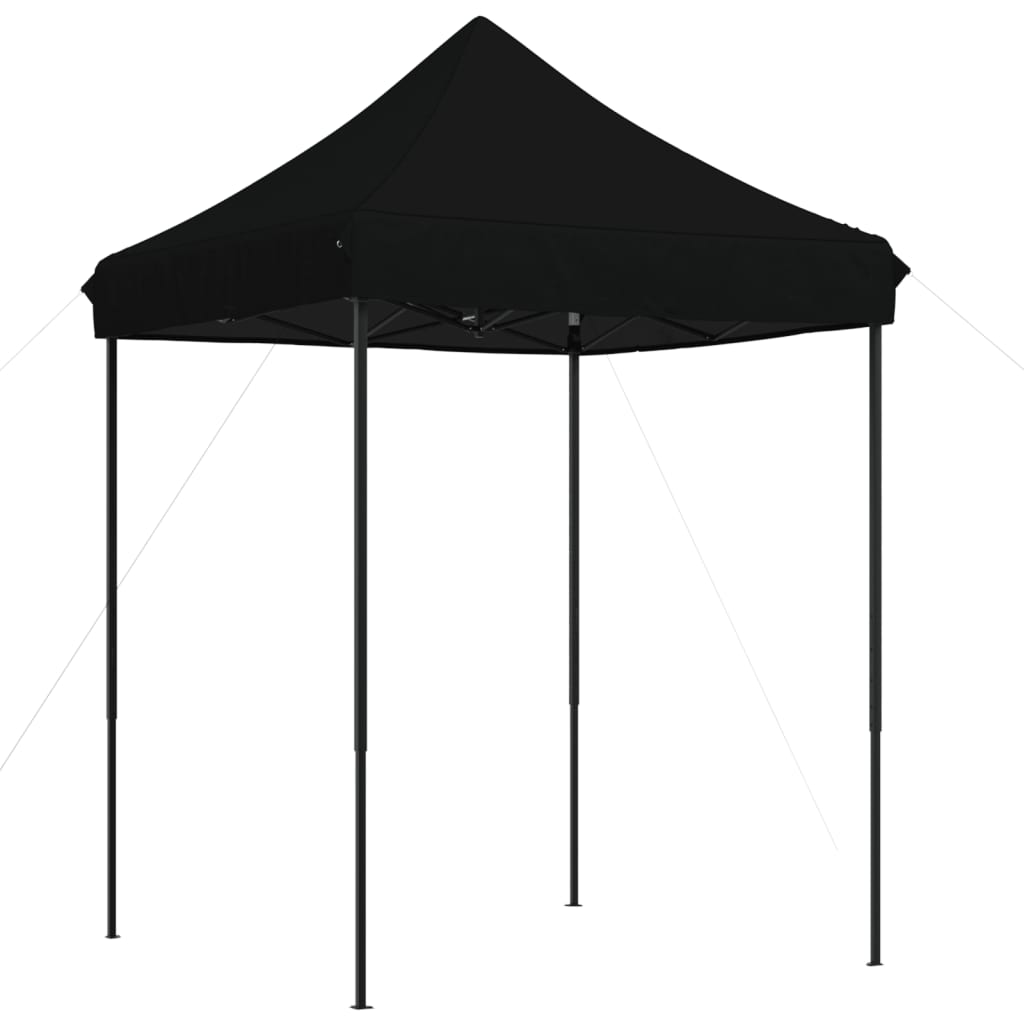 Partytent inklapbaar pop-up 200x200x306 cm zwart