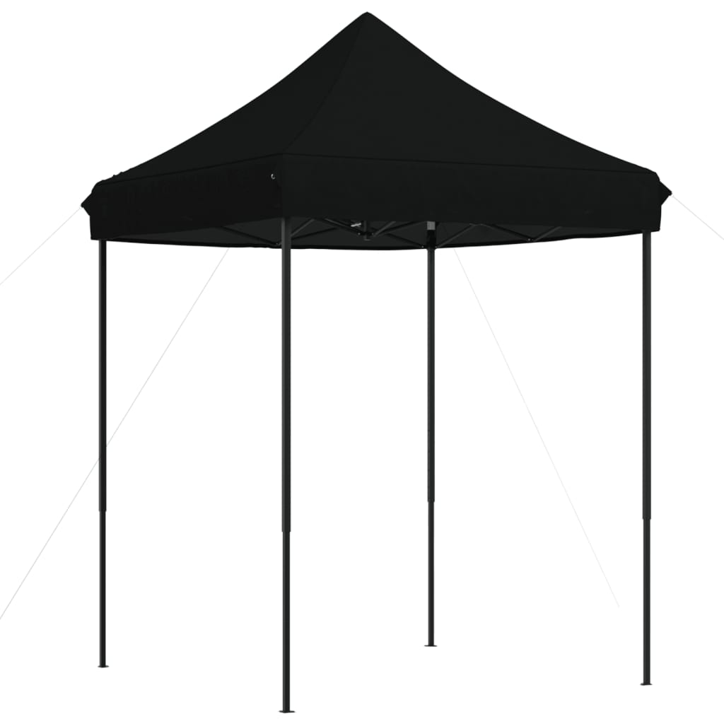 Partytent inklapbaar pop-up 200x200x306 cm zwart