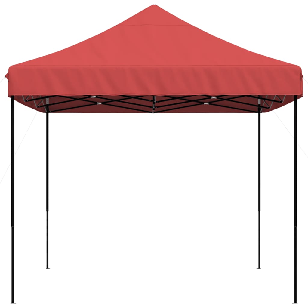 Partytent inklapbaar pop-up 410x279x315 cm bordeauxrood