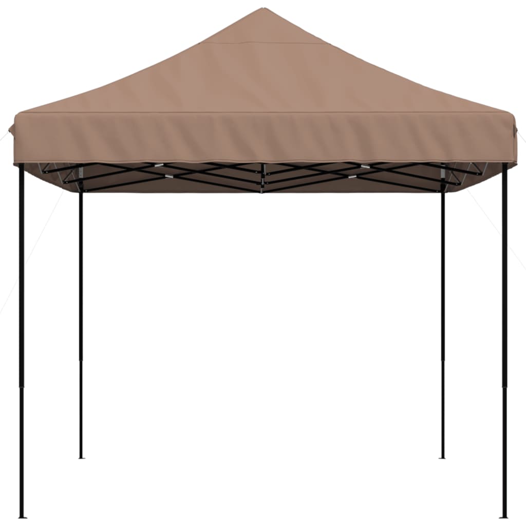 Partytent inklapbaar pop-up 410x279x315 cm bruin