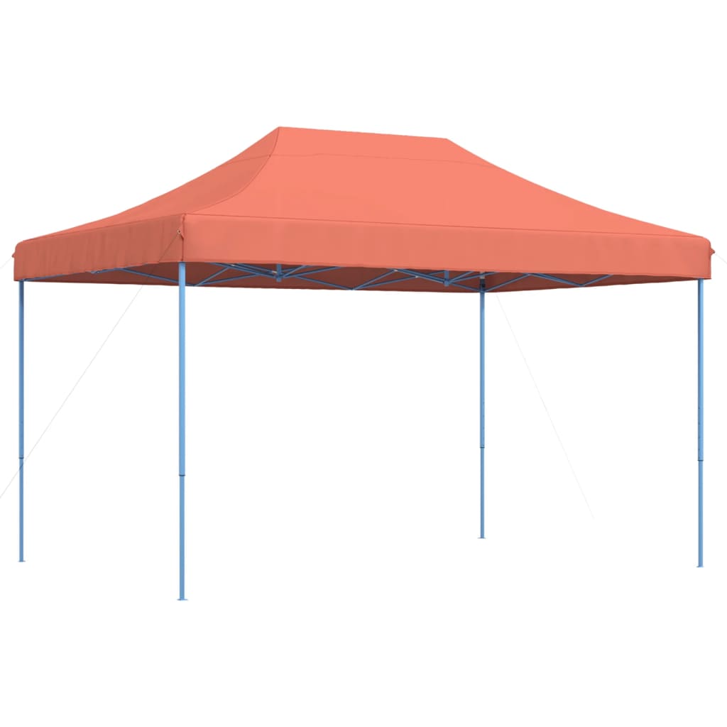 Partytent inklapbaar pop-up 410x279x315 cm terracotta