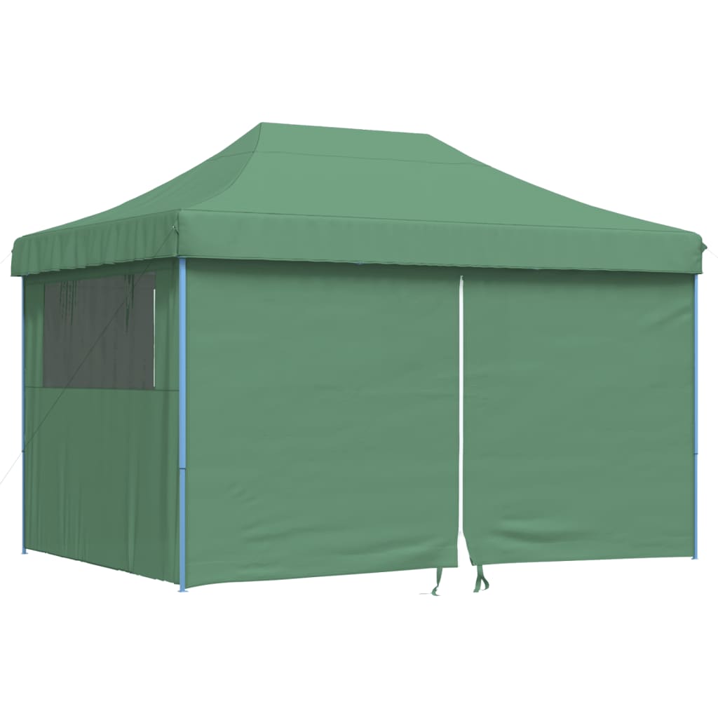 Partytent inklapbaar pop-up met 4 zijwanden groen