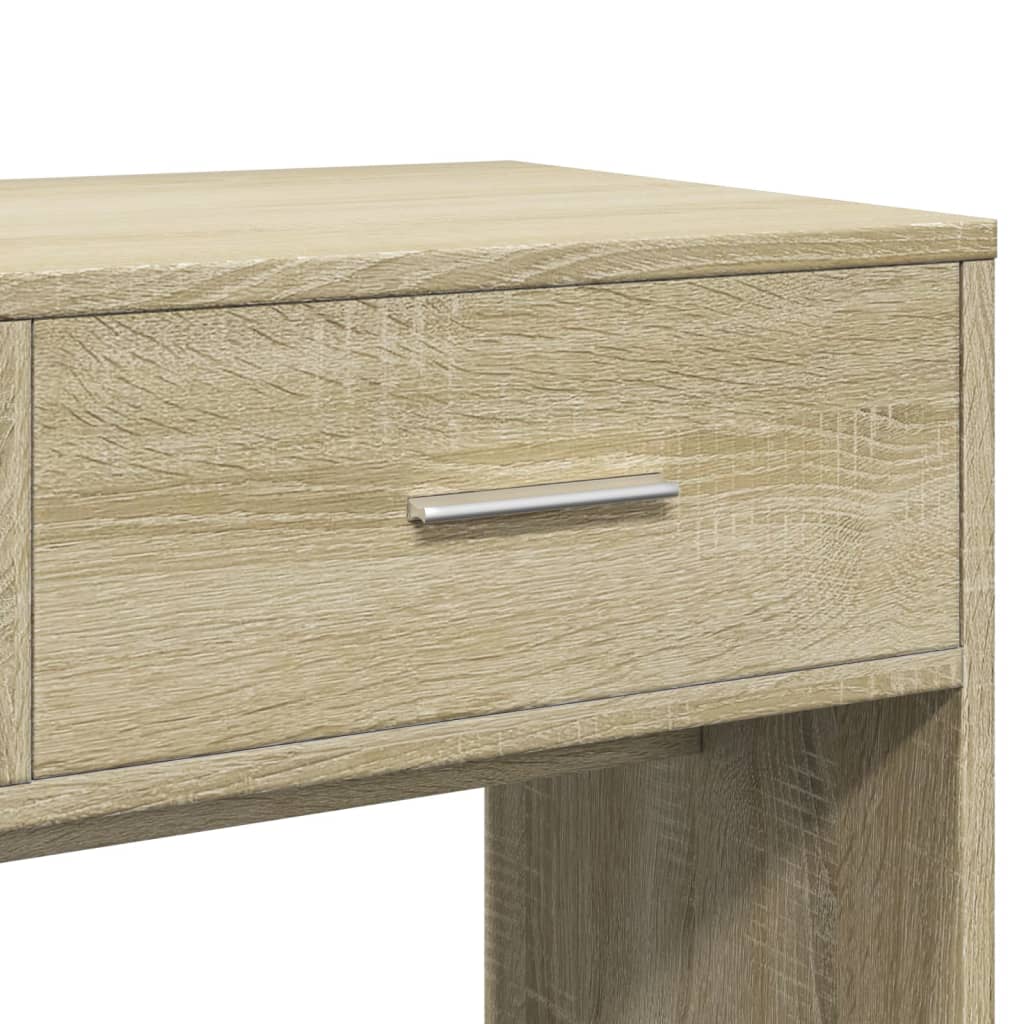 Kaptafel met spiegel 80x39x80 cm sonoma eikenkleurig