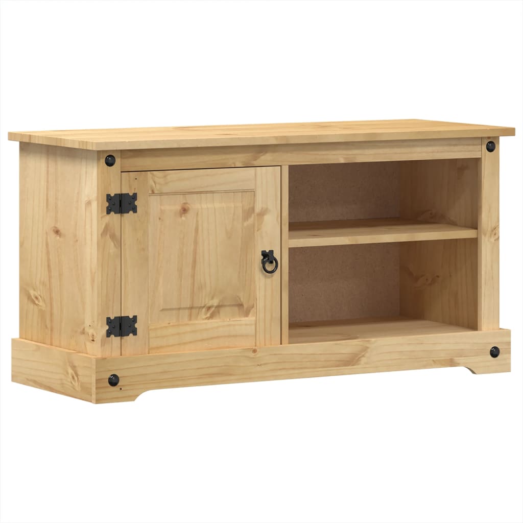 Tv-meubel Corona 100x37x52 cm massief grenenhout