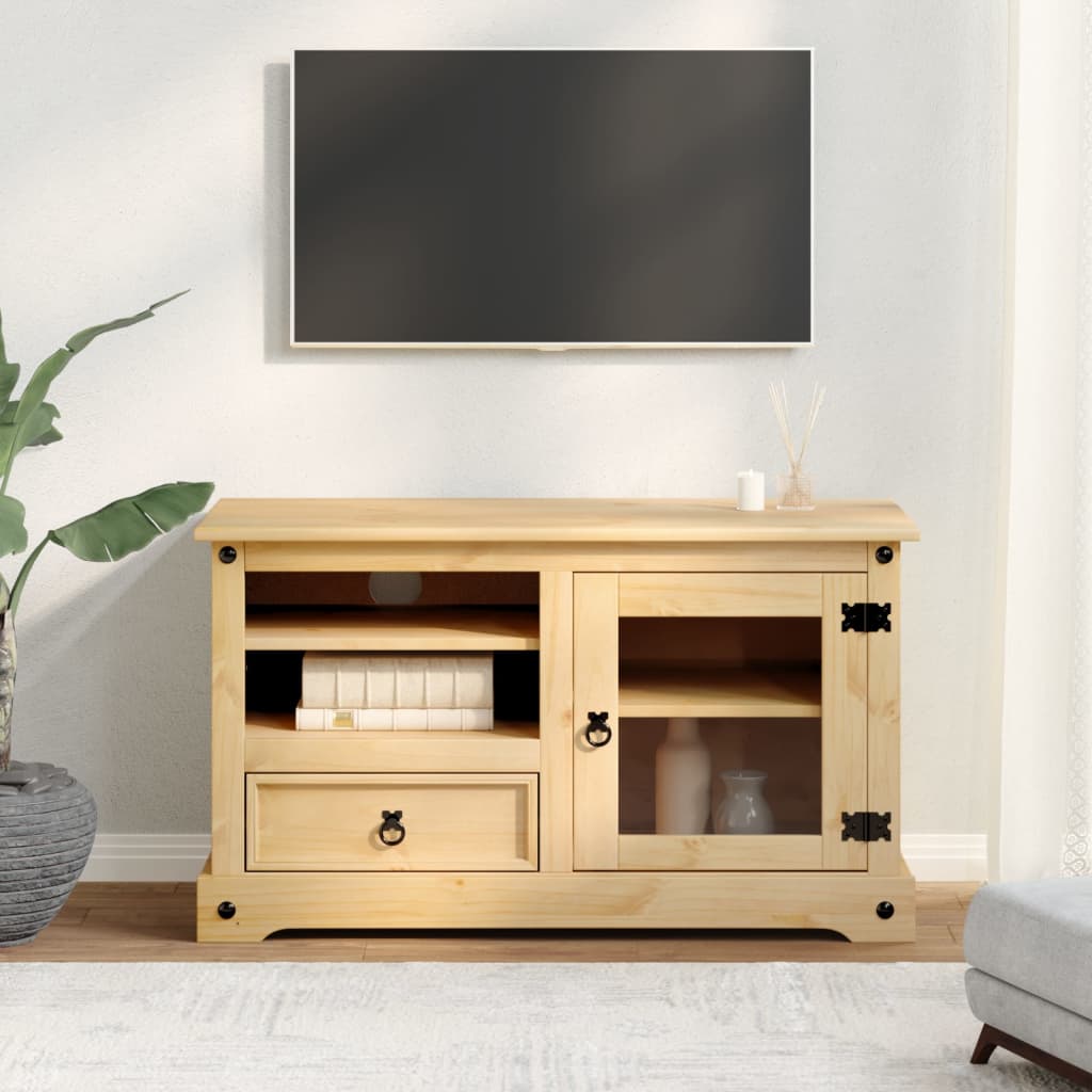 Tv-meubel Corona 100x45x58 cm massief grenenhout