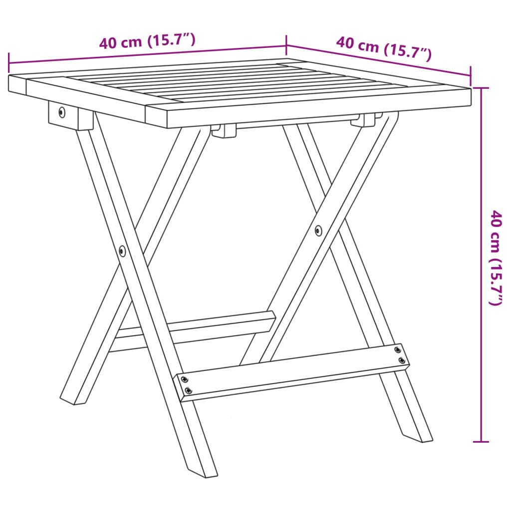 Ligbed met tafel massief acaciahout en stof donkerblauw