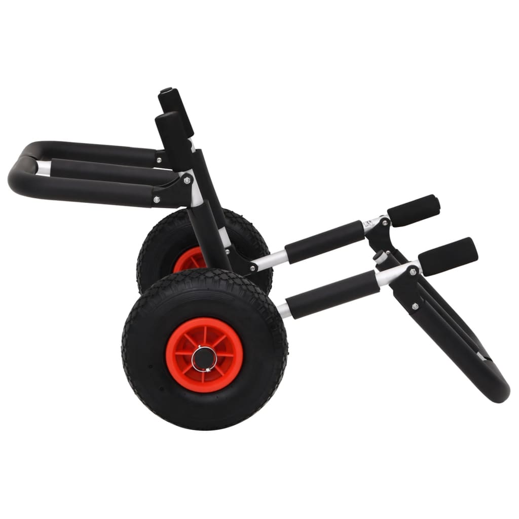 Sup Trolley Voor 2 Surfplanken Inklapbaar 90 Kg Aluminium 1 70.5 x 64 x 47.5 cm