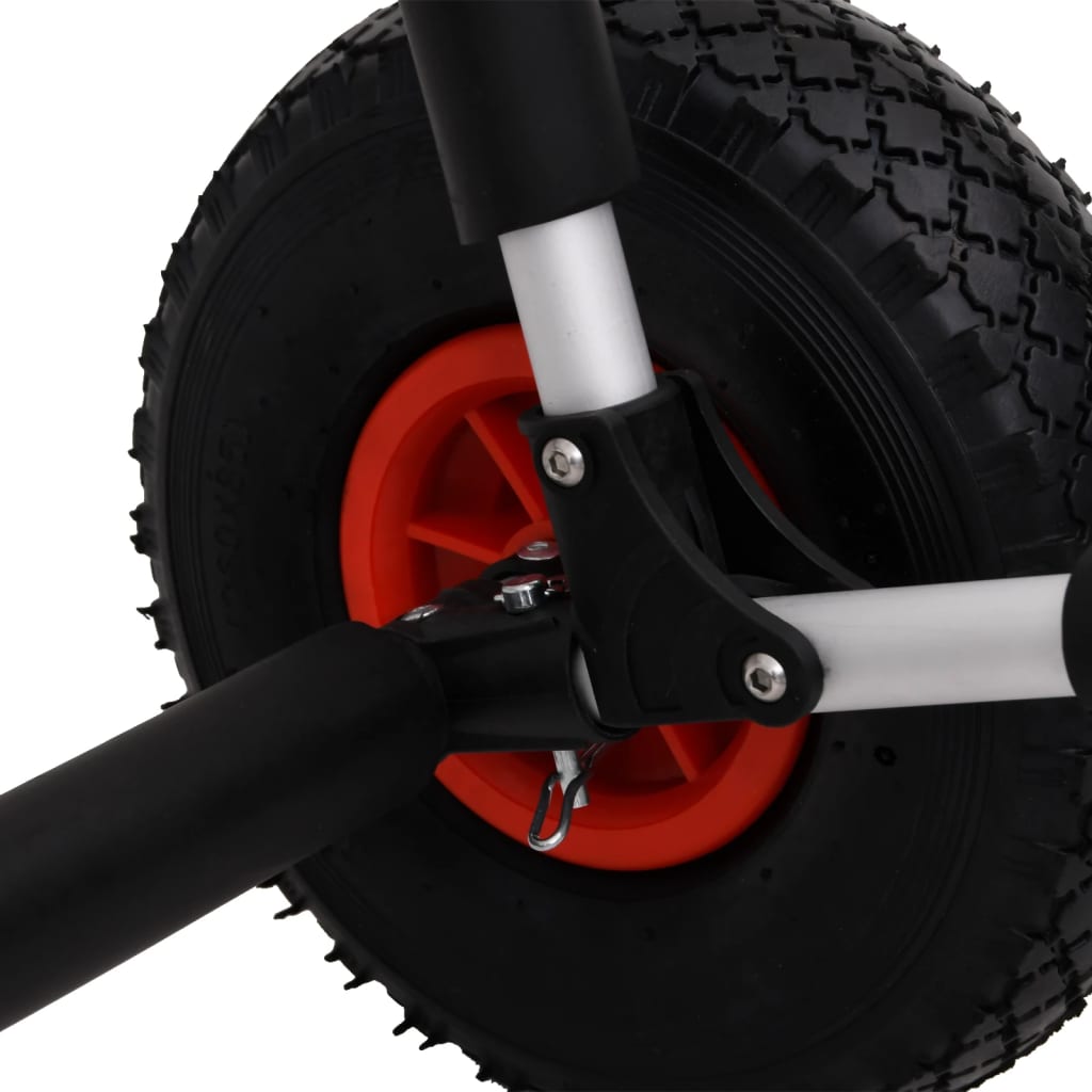 Sup Trolley Voor 2 Surfplanken Inklapbaar 90 Kg Aluminium 1 70.5 x 64 x 47.5 cm
