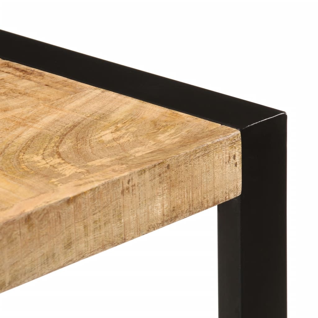 Eettafel 120x55x76 cm massief ruw mangohout