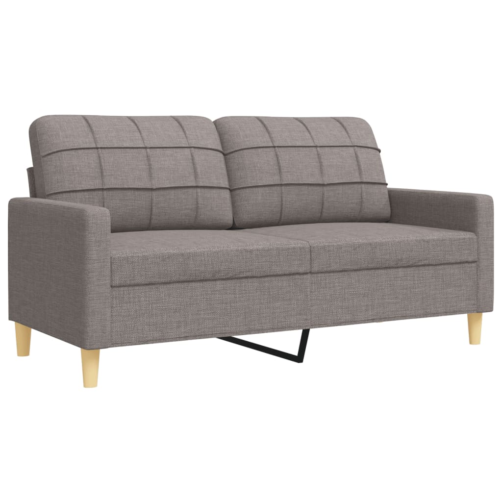 3-delige Loungeset stof taupe