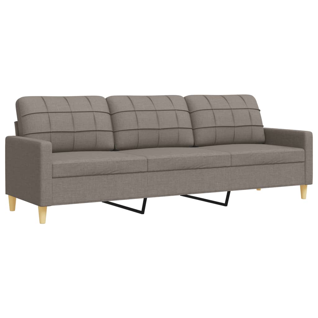 3-delige Loungeset stof taupe