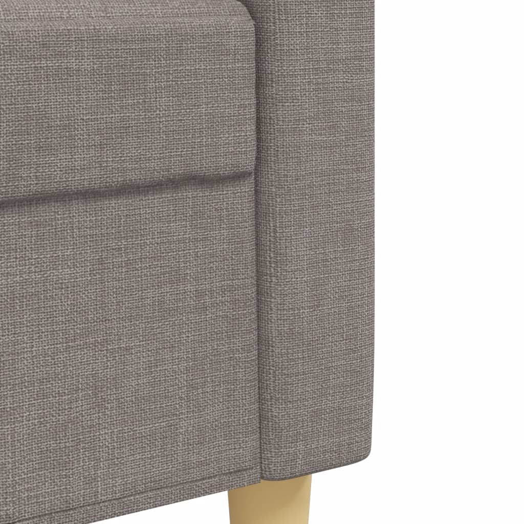 3-delige Loungeset stof taupe