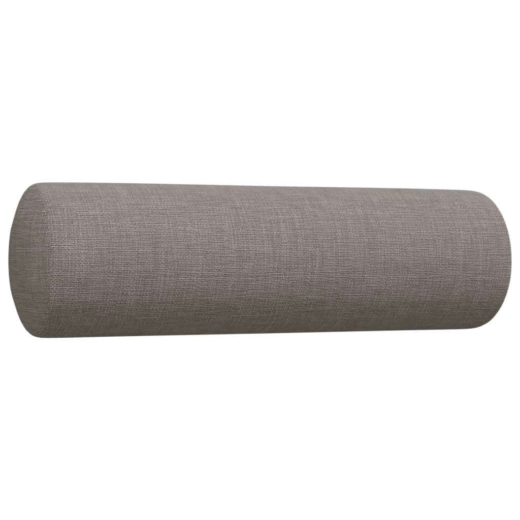 3-delige Loungeset met sierkussens stof taupe