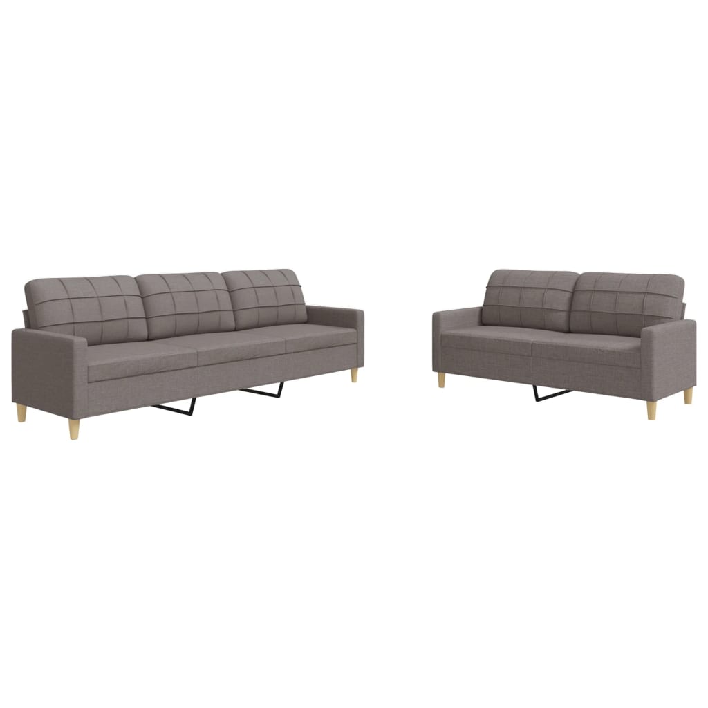 2-delige Loungeset stof taupe