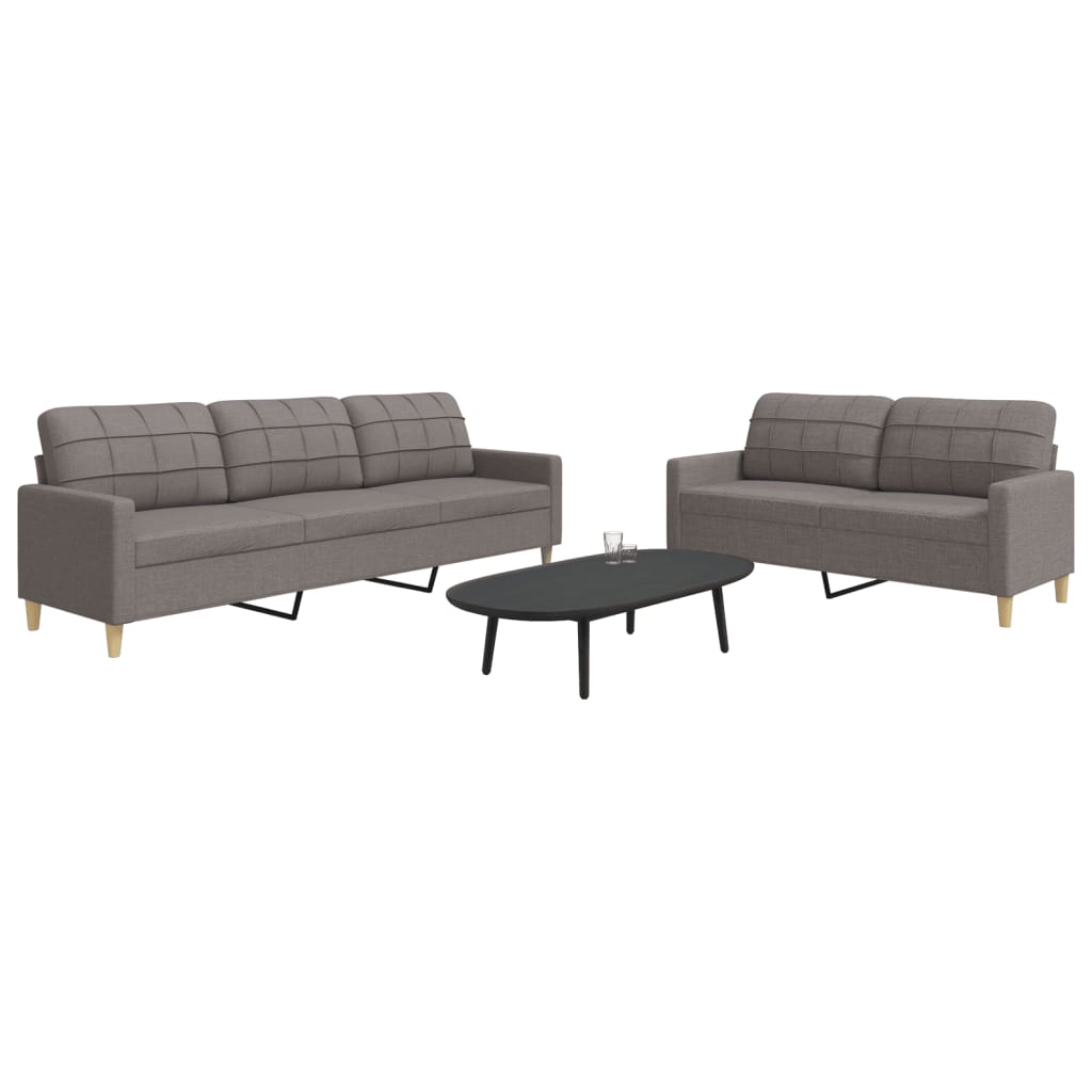 2-delige Loungeset stof taupe