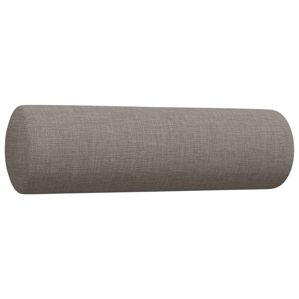 2-delige Loungeset met sierkussens stof taupe