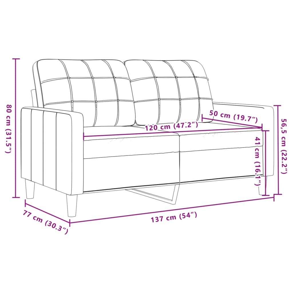 3-delige Loungeset met kussens fluweel zwart