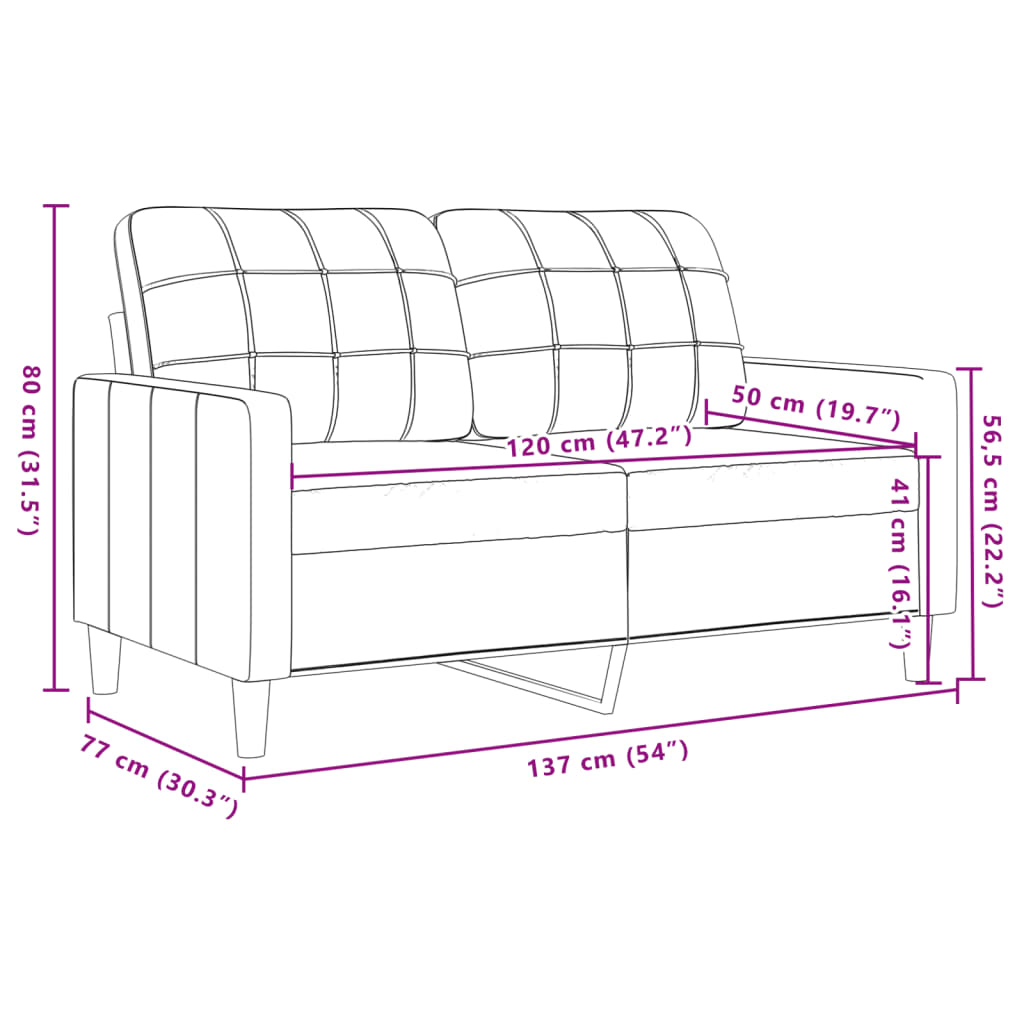 2-delige Loungeset met kussens en bolsters fluweel donkergrijs