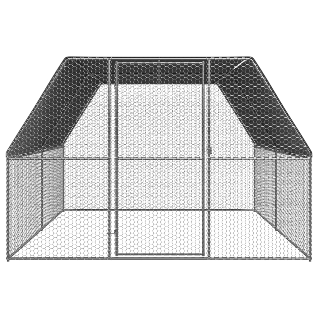 Kippenhok 3x4x2 m gegalvaniseerd staal