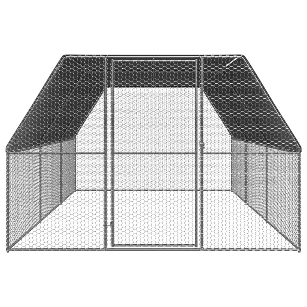 Kippenhok 3x6x2 m gegalvaniseerd staal