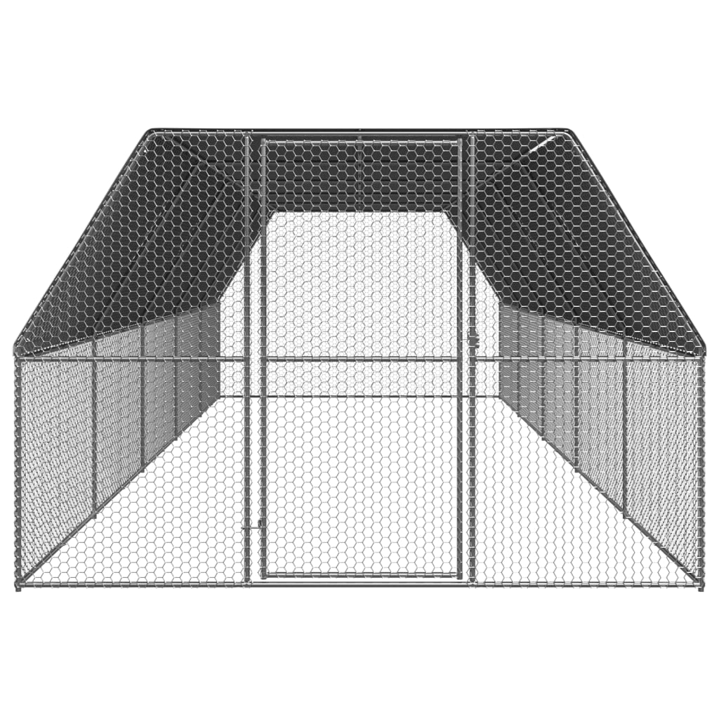 Kippenhok 3x10x2 m gegalvaniseerd staal