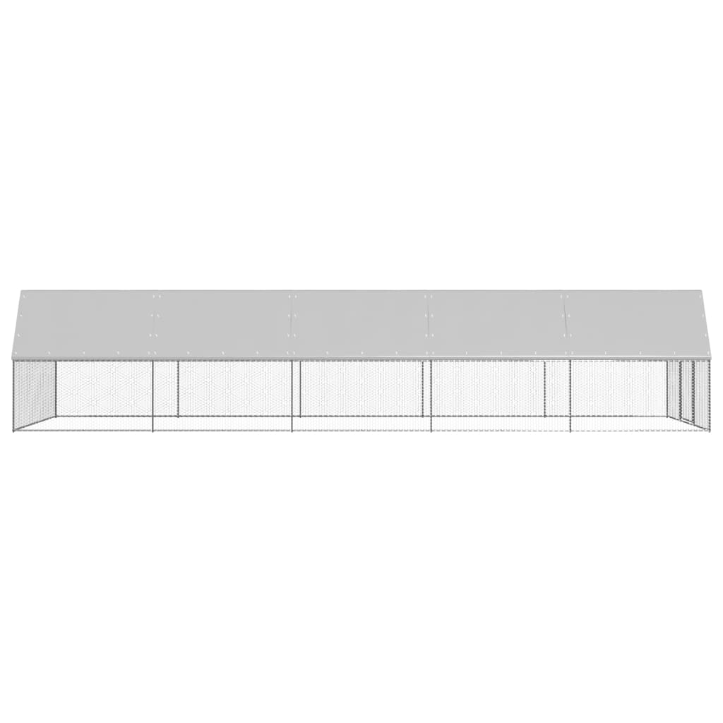 Kippenhok 3x10x2 m gegalvaniseerd staal