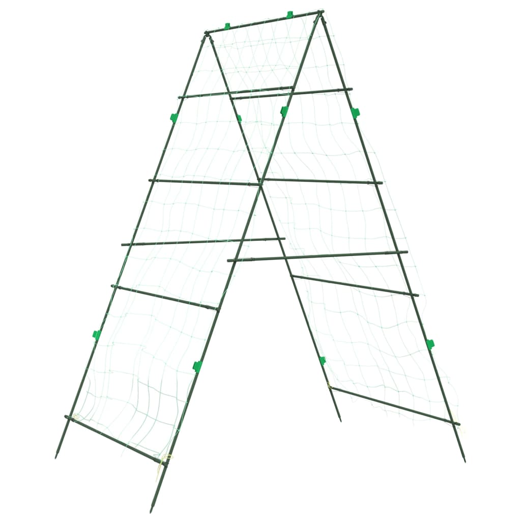 Plantenklimrekken 4 st A-frame staal