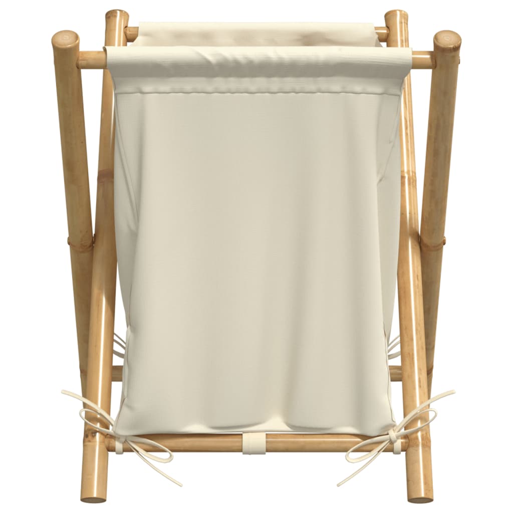 Wasmand 45x55x63,5 cm bamboe crèmewit