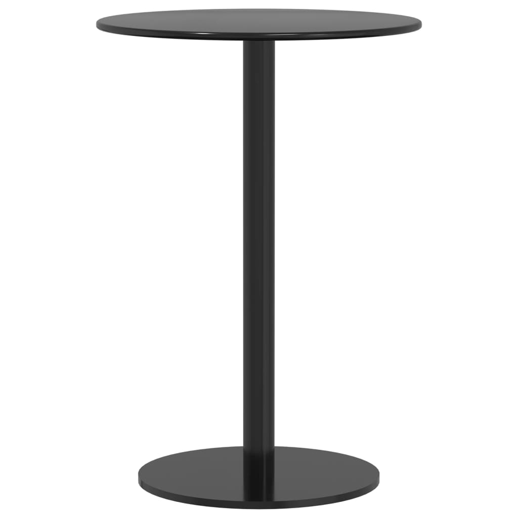 Tuintafel rond Ø50x72 cm staal zwart