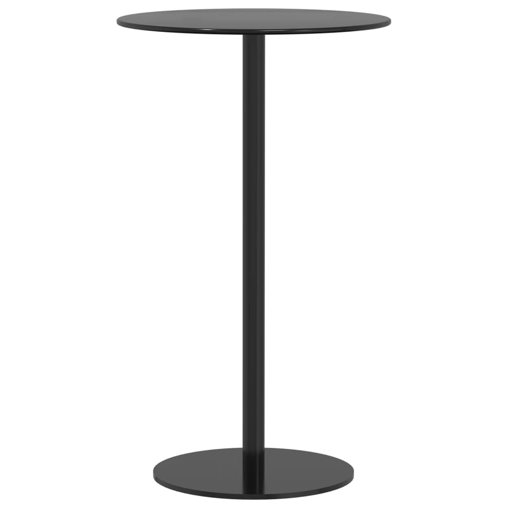 Tuintafel rond Ø60x105 cm staal zwart