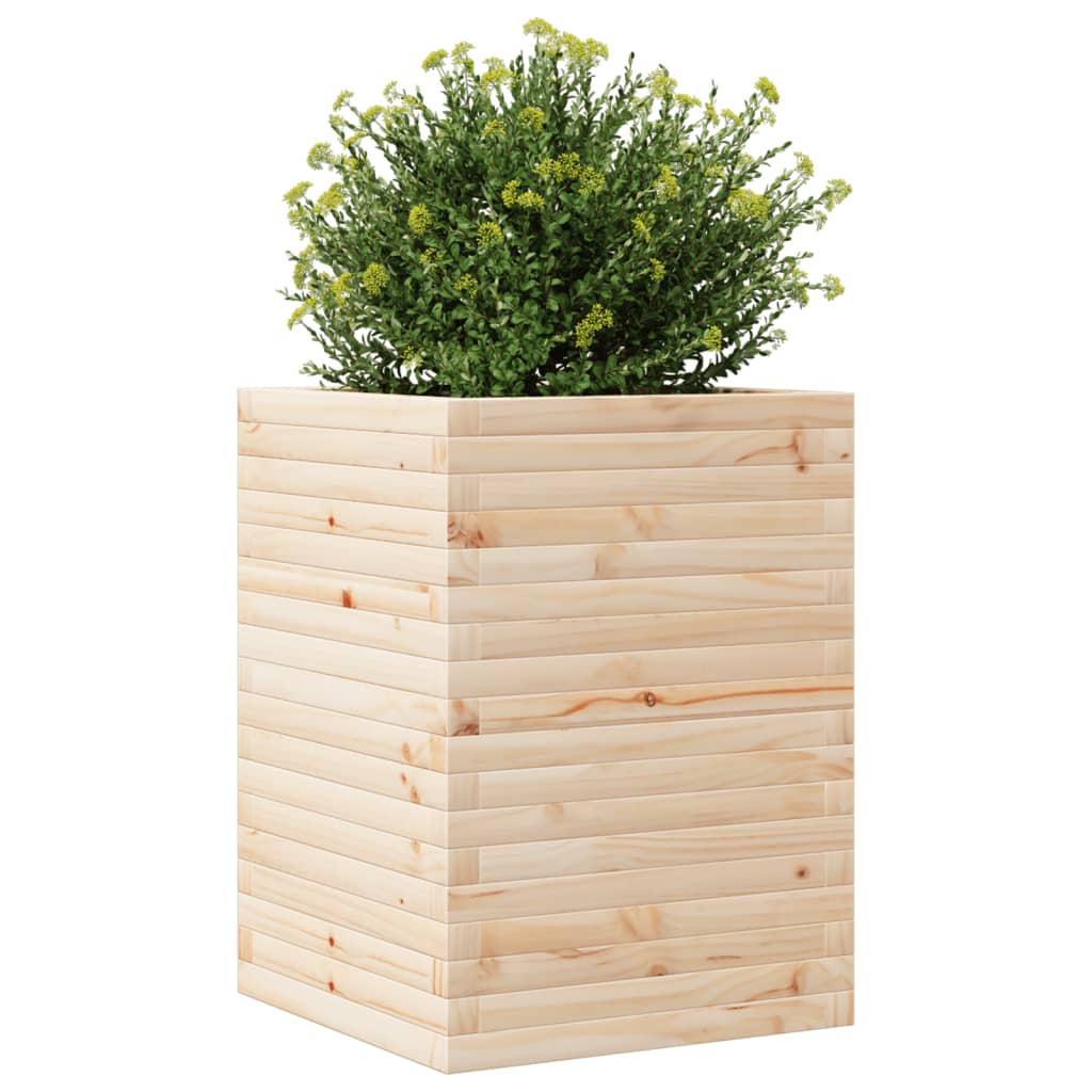 Plantenbak 50x50x68,5 cm massief grenenhout