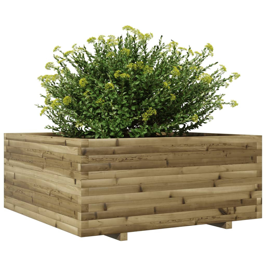 Plantenbak 110x110x49,5 cm geïmpregneerd grenenhout