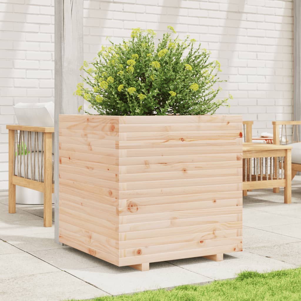 Plantenbak 70x70x72 cm massief grenenhout