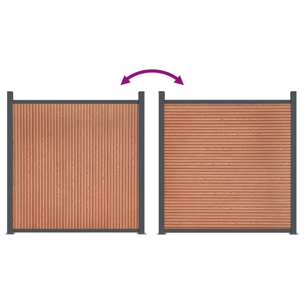 Schuttingpaneel 1737x186 cm HKC bruin