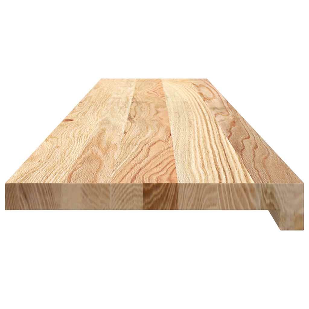 Traptreden 4 st 120x25x2 cm onbehandeld massief eikenhout