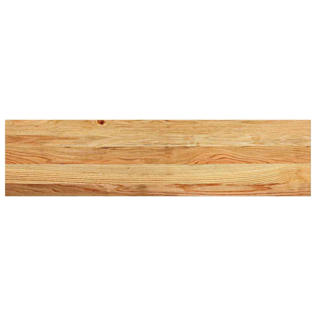 Traptreden 4 st 100x25x2 cm massief eikenhout lichtbruin