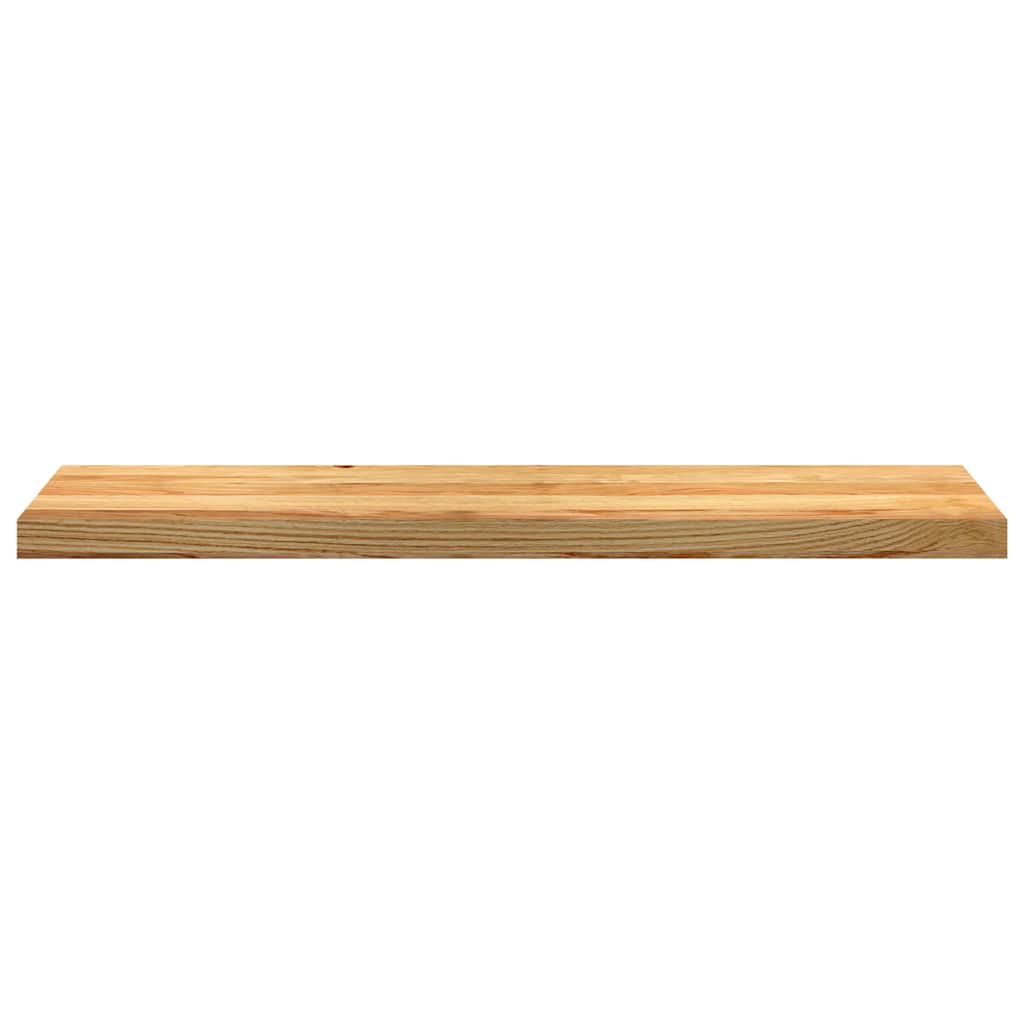 Traptreden 4 st 100x25x2 cm massief eikenhout lichtbruin